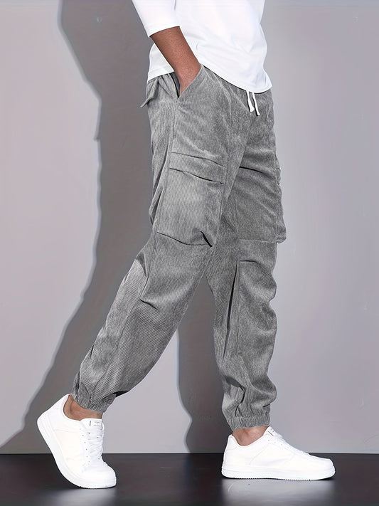 Herren Cord-Jogger mit lockerem, tailliertem Schnitt