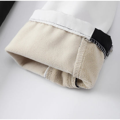 Damen Winter Skianzug Mit Reißverschluss Und High-Waist-Hose