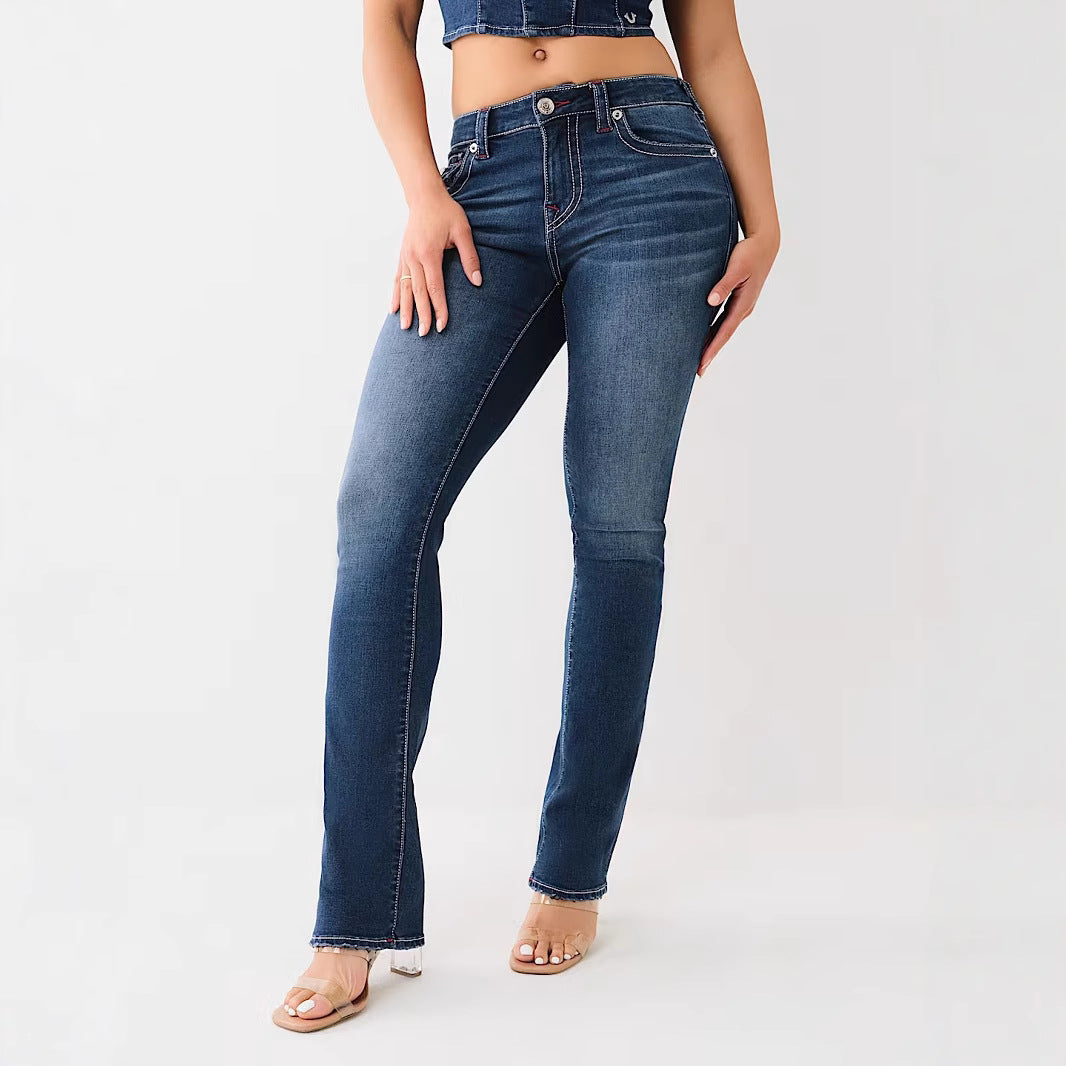 Women's High-Waisted Shorts with Embroidery – Chenille Look