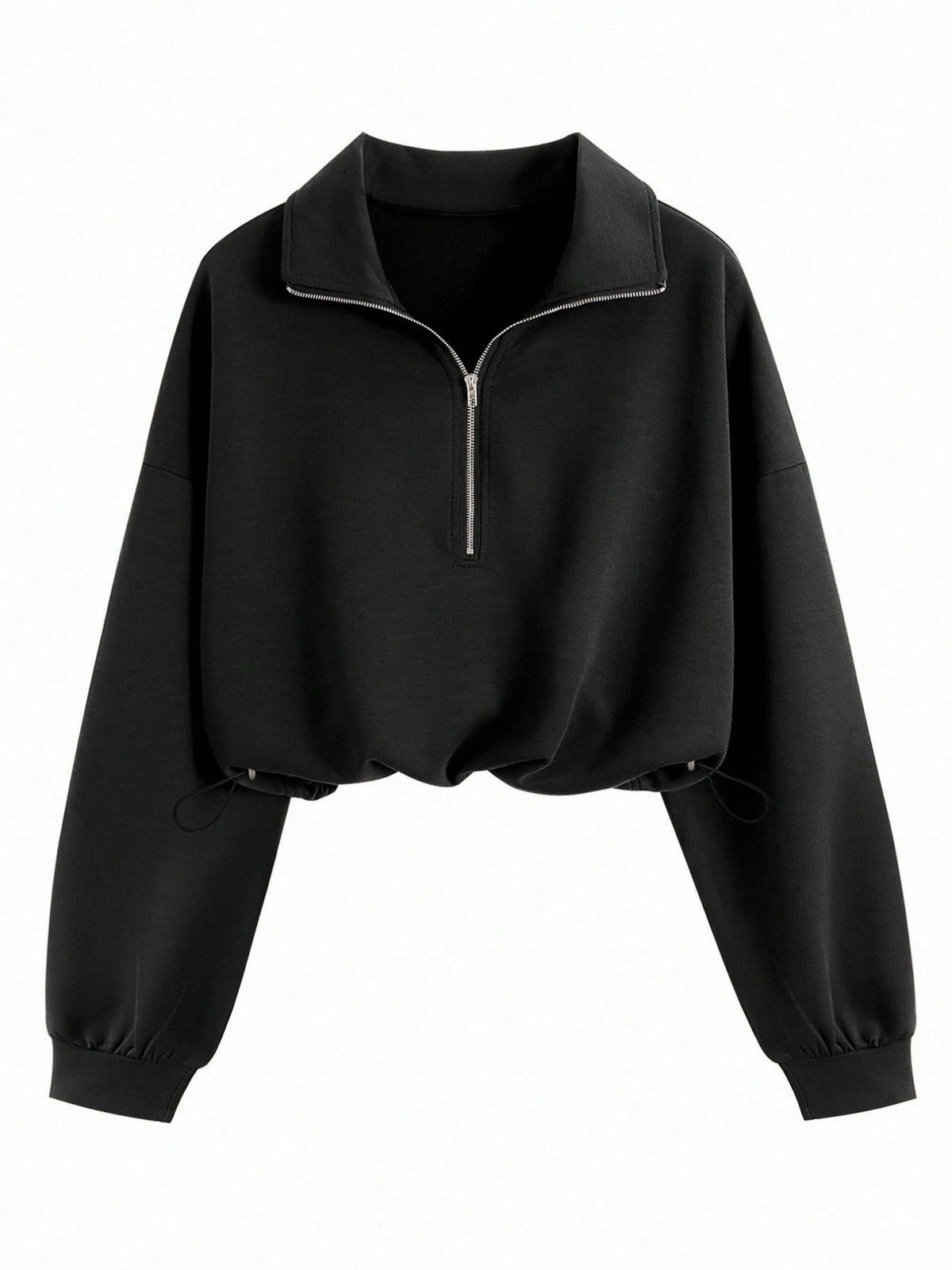 Langarm Sweatshirt Mit Reissverschluss Aus Baumwollmischung