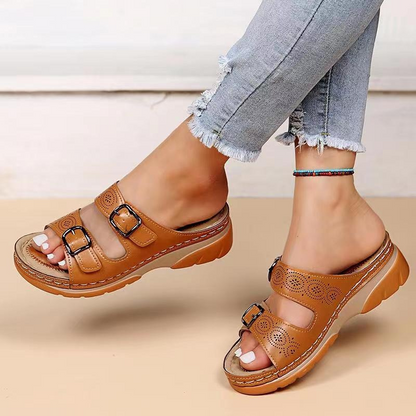 Orthopädische Sommersandalen Für Damen Mit Fußgewölbeunterstützung, Breite Passform Und Verstellbare Riemen