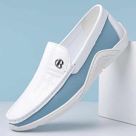 Herren-Loafer Zum Hineinschlüpfen, Metalldetails, Leichte Sohle