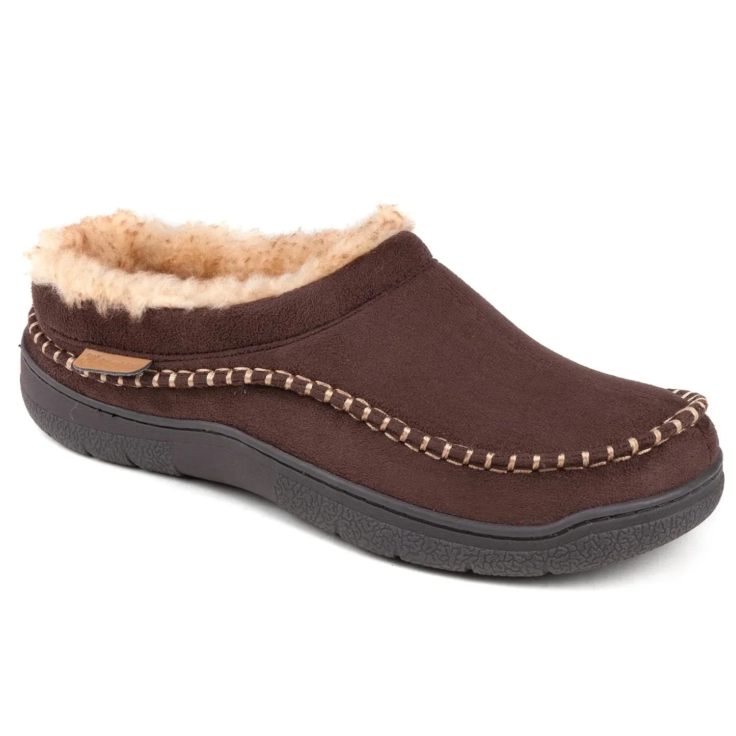 Herren Winter-Loafer Zum Hineinschlüpfen Mit Weiter Zehenbox, Rutschfester Sohle Und Plüschfutter