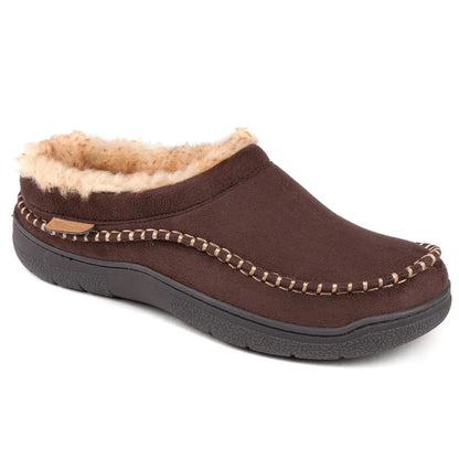 Herren Winter-Loafer Zum Hineinschlüpfen Mit Weiter Zehenbox, Rutschfester Sohle Und Plüschfutter
