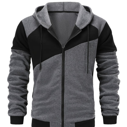 Unisex Sportliche Kapuzenjacke Mit Reissverschluss