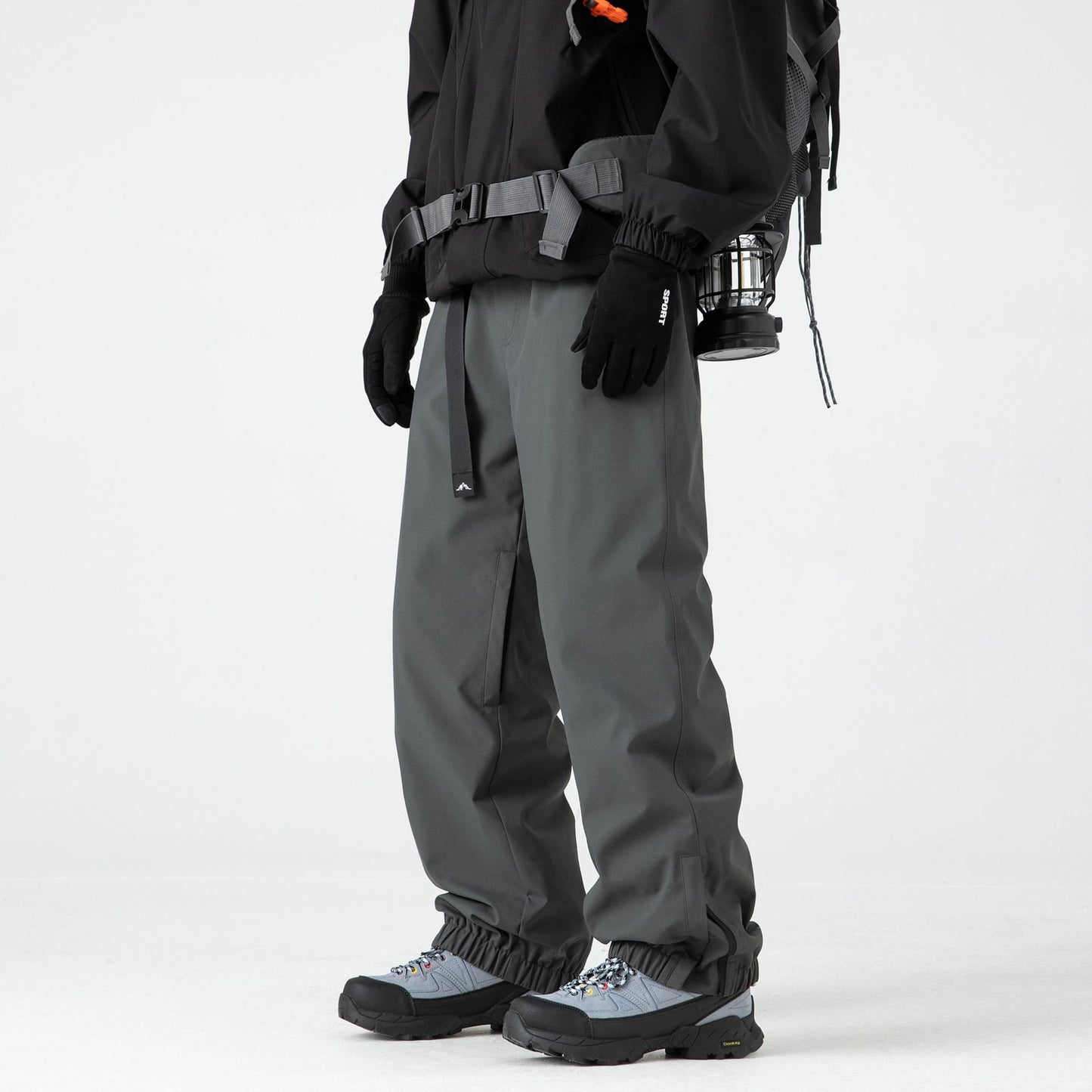 Herren Skihose mit Fleecefutter und Hardshell-Design in mittlerer Taille