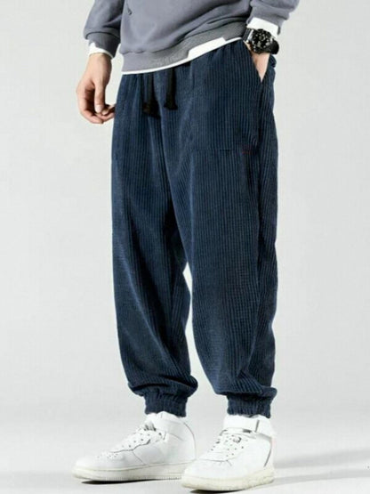 Herren Cordhose Mit Geradem Bein, Knitterfrei, Eng Anliegend, Mittelhoher Bund, Lange Hose