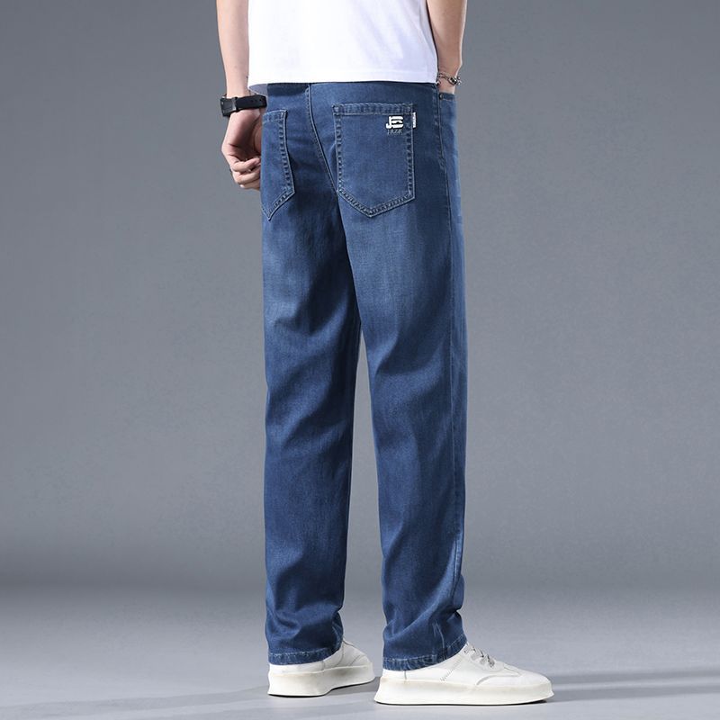 Herren Lange, Schmal Zulaufende Jeans Mit Mittelhohem Bund