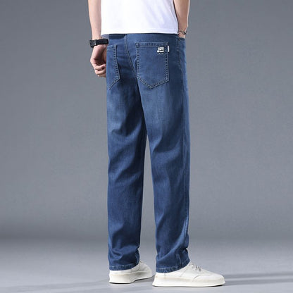 Herren Lange, Schmal Zulaufende Jeans Mit Mittelhohem Bund