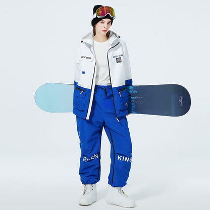 Ski Anzug Für Damen Und Herren Winter Zweiteilig Mit Verdicktem, Atmungsaktivem Und Verschleißfestem Design