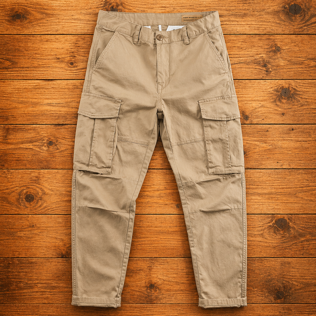 Herren Slim Cargo Hose mit Mehreren Taschen – Leichtes Design