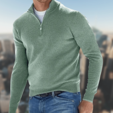 Herren Cardigan Langarm Schlichtes Design Offene Vorderseite – Woll-Mischung