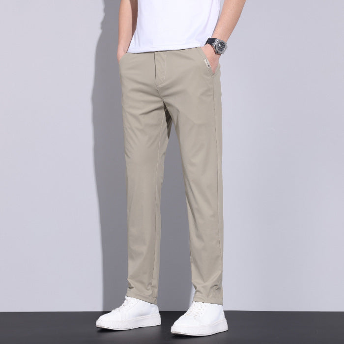 Herren Schnelltrocknende Hose Mit Hohem Elastischem Bund, Bleistiftform