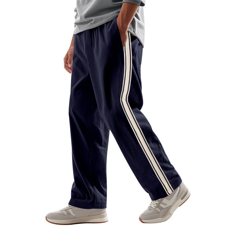 Cordhose Für Herren Mit Geradem Bein Und Streifenmuster