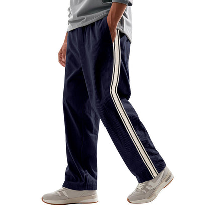 Cordhose Für Herren Mit Geradem Bein Und Streifenmuster
