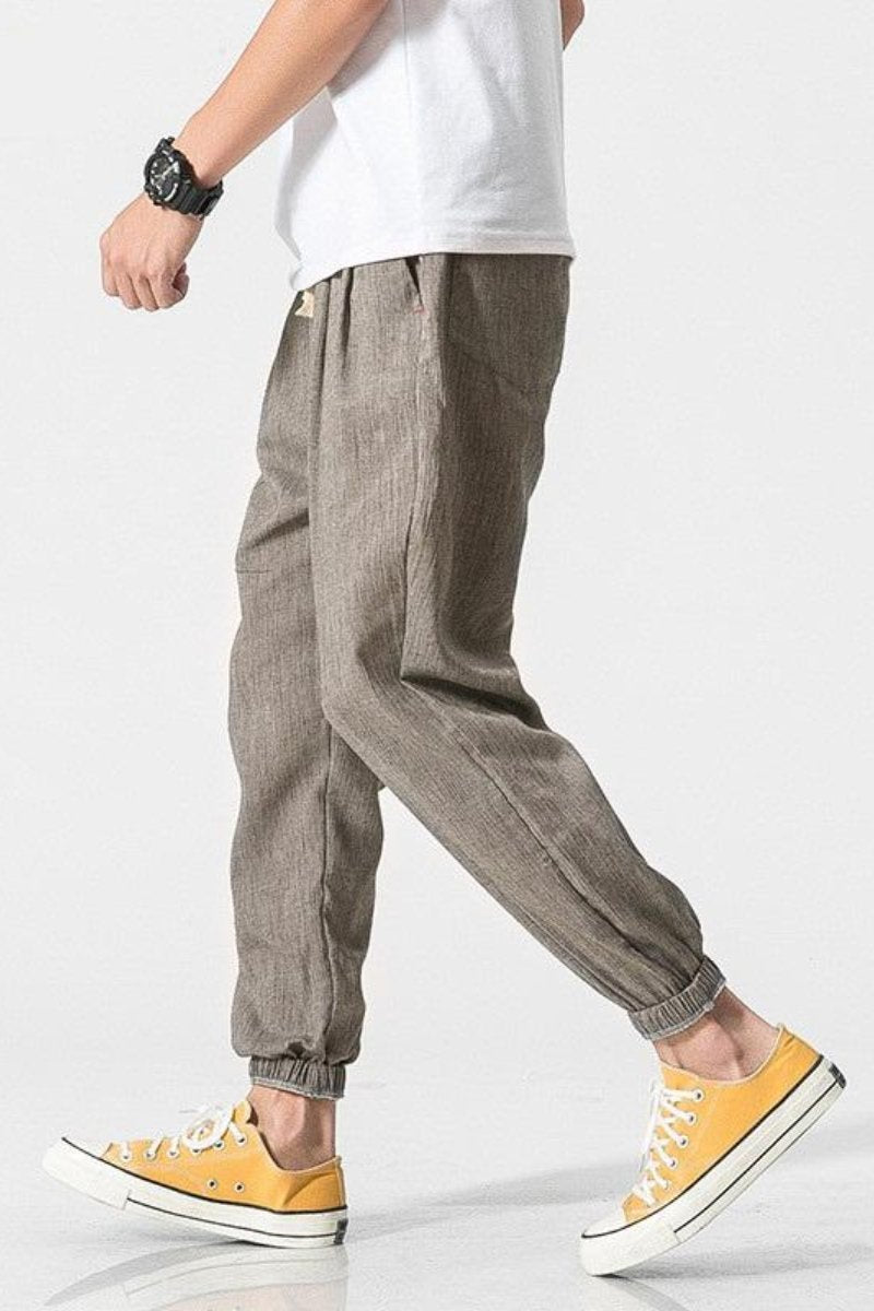 Men's Loose-Fitting Sweatpants with Elastic Waistband