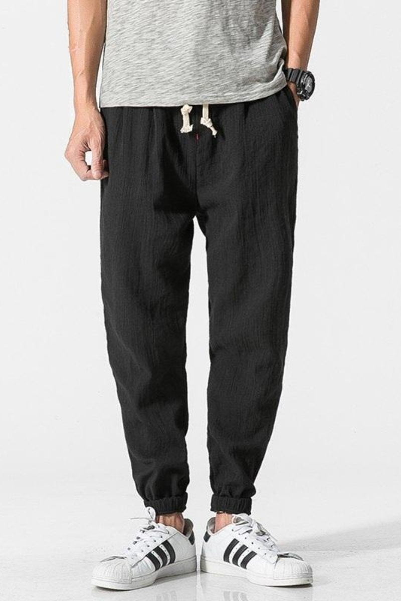 Men's Loose-Fitting Sweatpants with Elastic Waistband