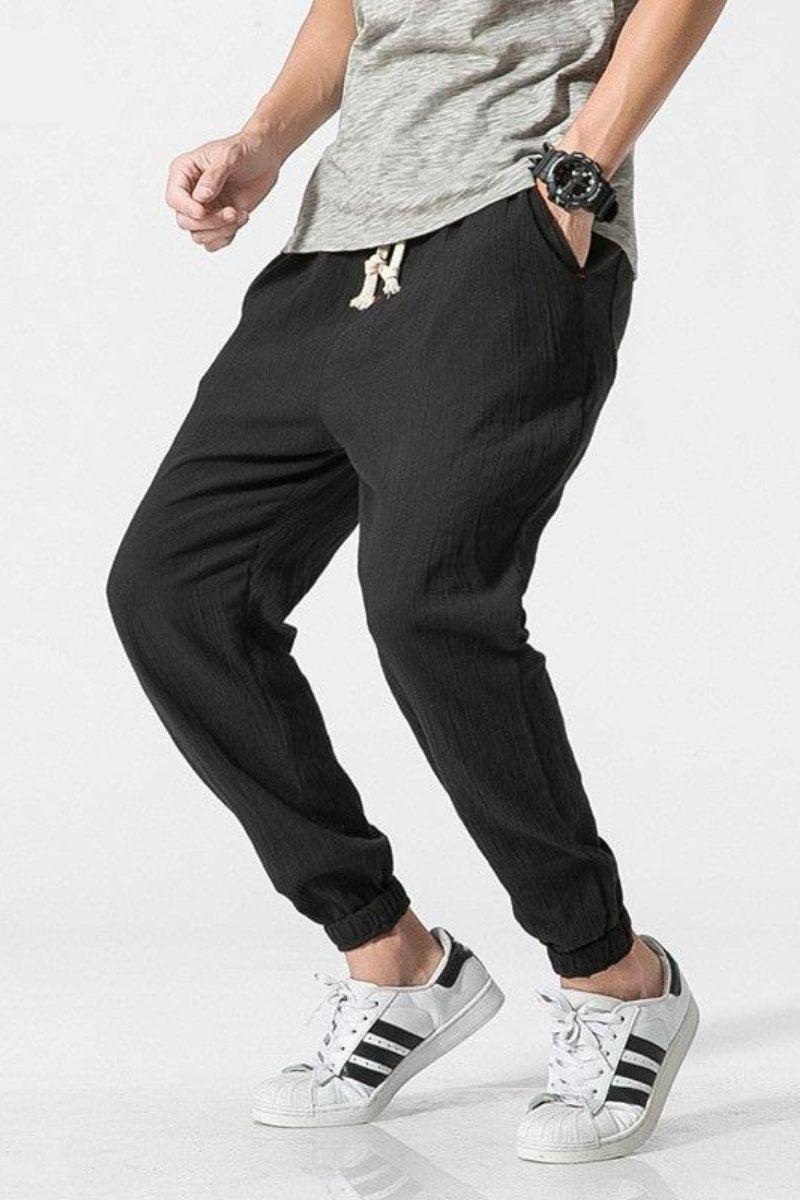 Men's Loose-Fitting Sweatpants with Elastic Waistband
