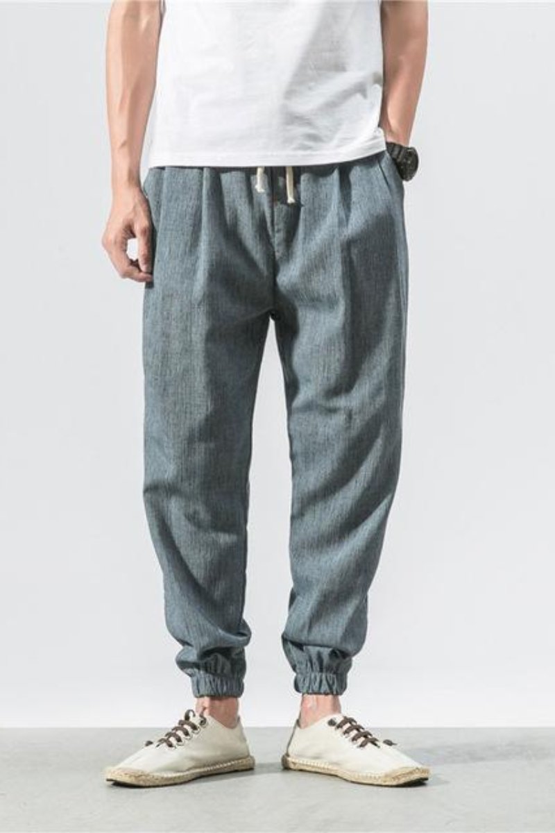 Men's Loose-Fitting Sweatpants with Elastic Waistband
