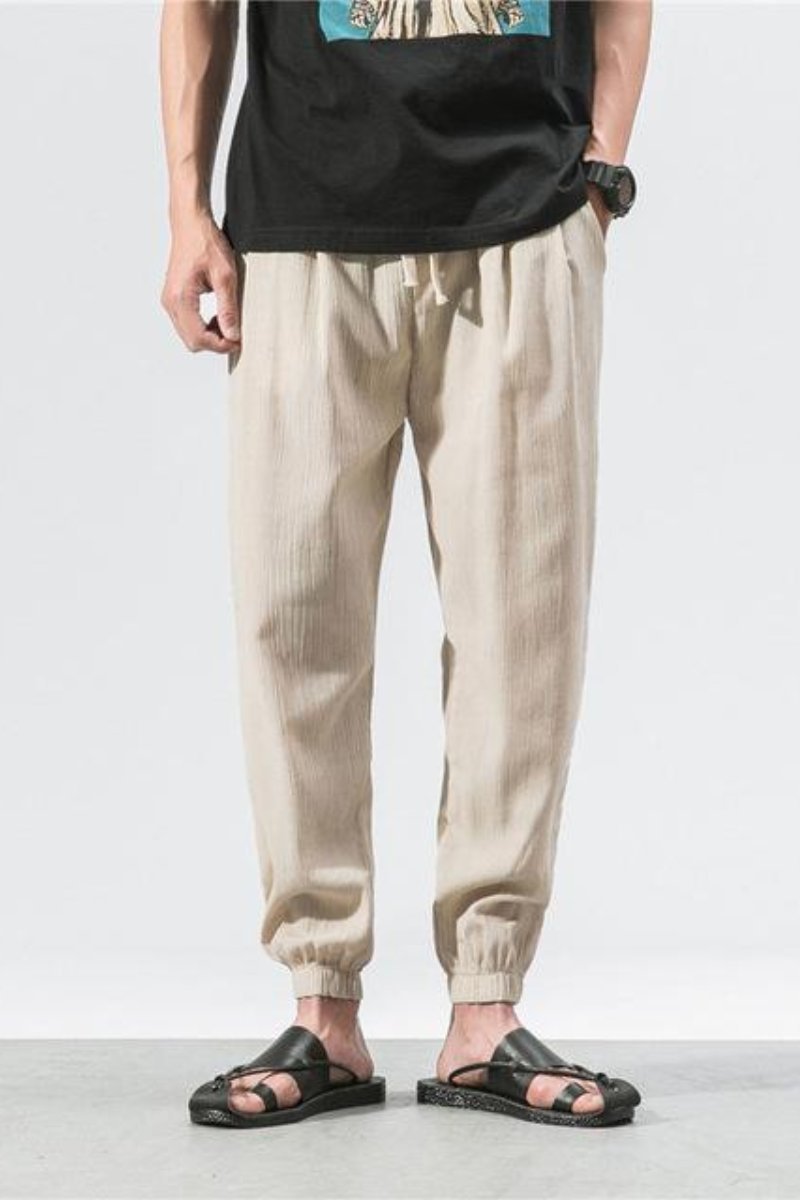 Men's Loose-Fitting Sweatpants with Elastic Waistband