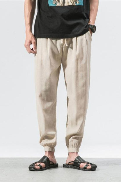 Men's Loose-Fitting Sweatpants with Elastic Waistband