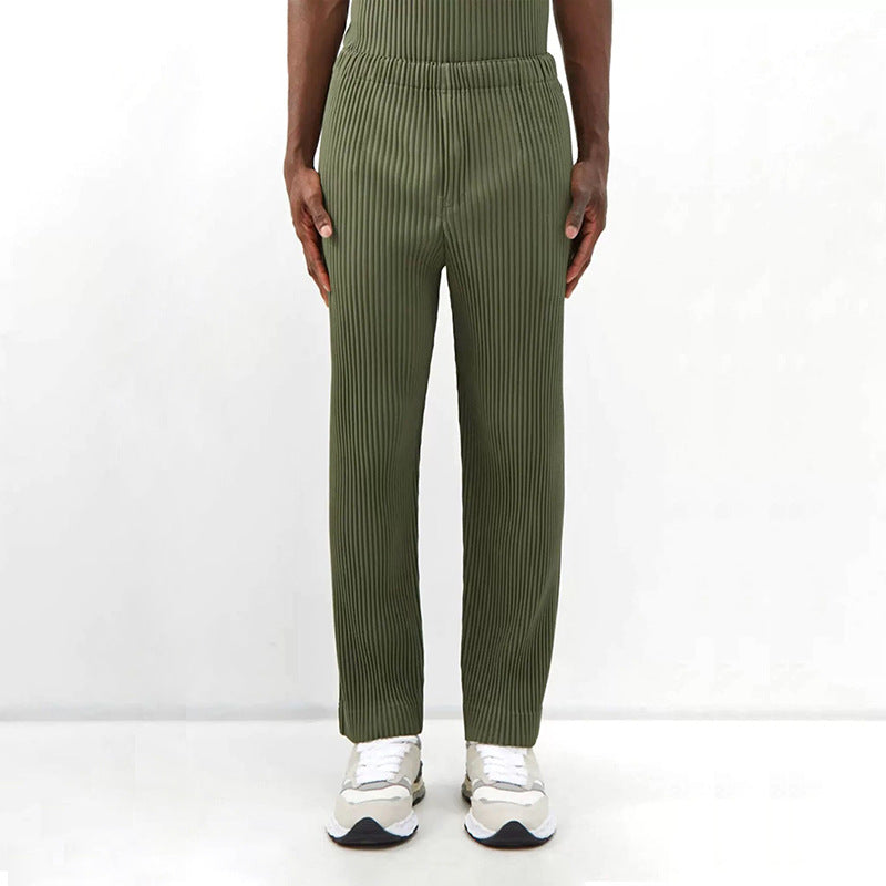 Men's Wide-Leg Pants, Straight, Loose Fit