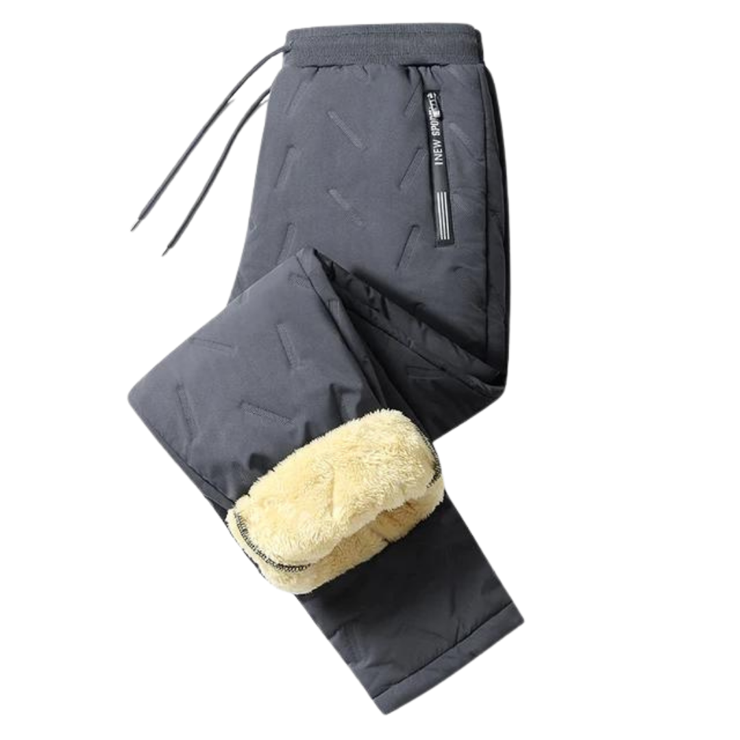 Herren Winter Thermohose mit Elastikbund und Wasserabweisender Oberfläche