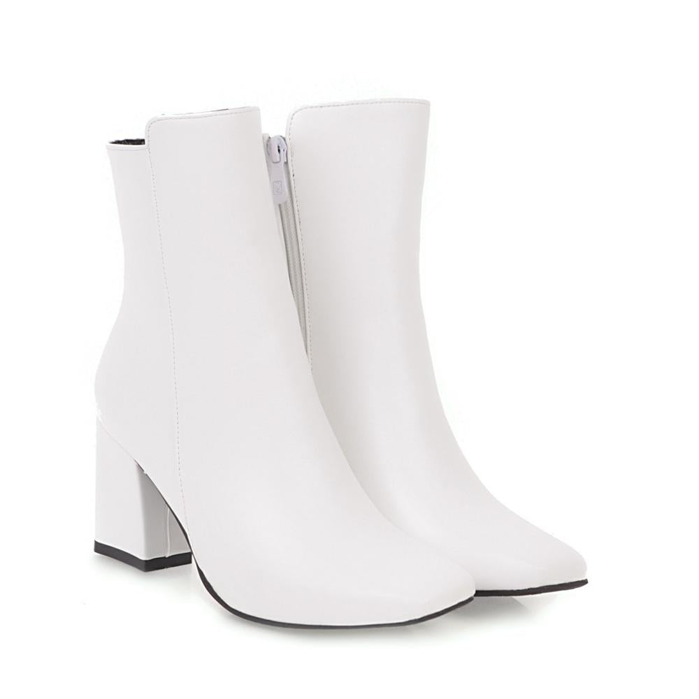 Damen Stiefeletten Mit Hohem Absatz Knöchelhoch