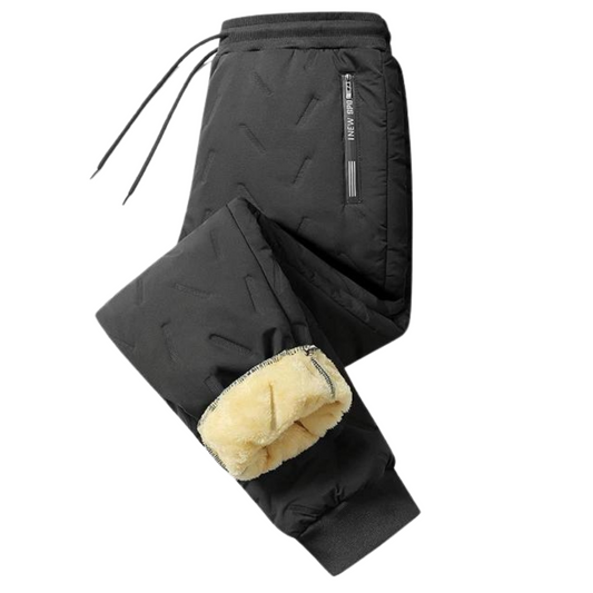 Herren Winter Thermohose mit Elastikbund und Wasserabweisender Oberfläche