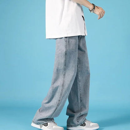 Herren Jeans mit geradem Schnitt – Lockerer Hip-Hop-Cargo-Look