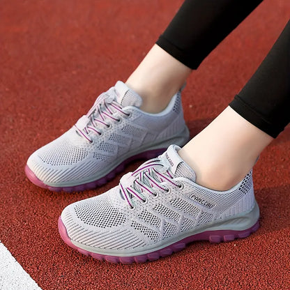 Women's Orthopedic Sneakers with Breathable Mesh and Padded Sole