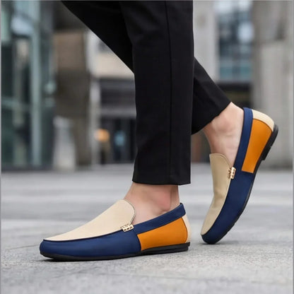 Herren-Slipper Aus Canvas, Leichtes, Lässiges Patchwork-Design