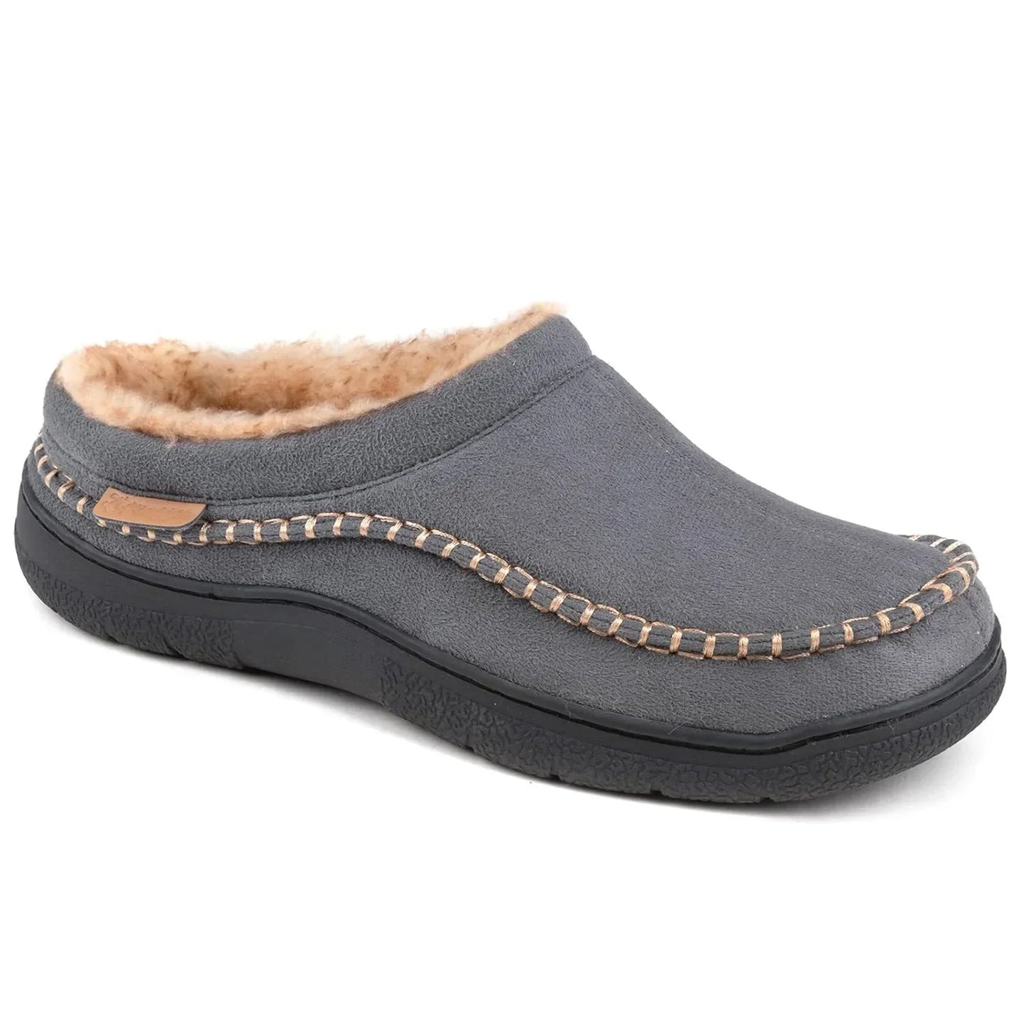 Herren Winter-Loafer Zum Hineinschlüpfen Mit Weiter Zehenbox, Rutschfester Sohle Und Plüschfutter