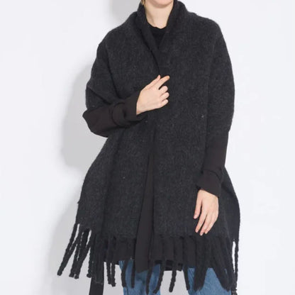 Winterschal Mit Einfarbigem Design