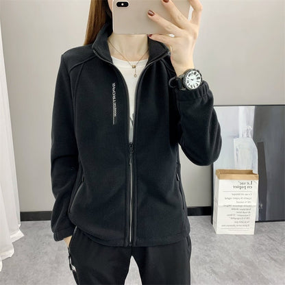 Damen Wintermantel mit Stehkragen und langen Ärmeln – extra dickes Design