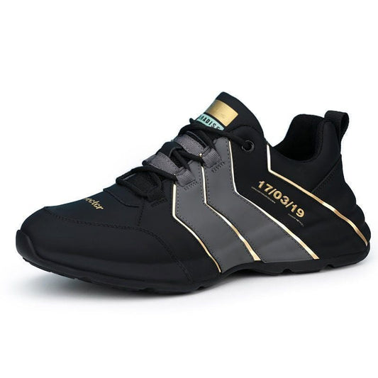 Herren Laufschuhe Schnürsneaker mit dicker Sohle