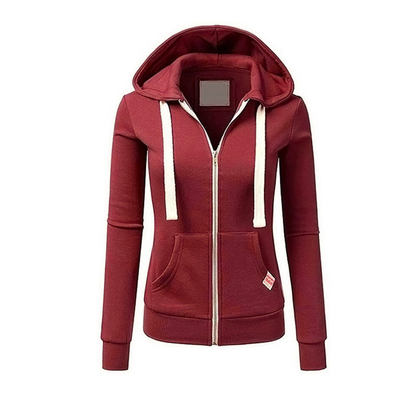 Damen Winter Pullover Hoodie mit langen Ärmeln und verstellbarer Kapuze