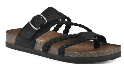 Gewebte, Flache Riemchensandalen Für Damen Mit Durchbrochenem Muster – Lederoptik