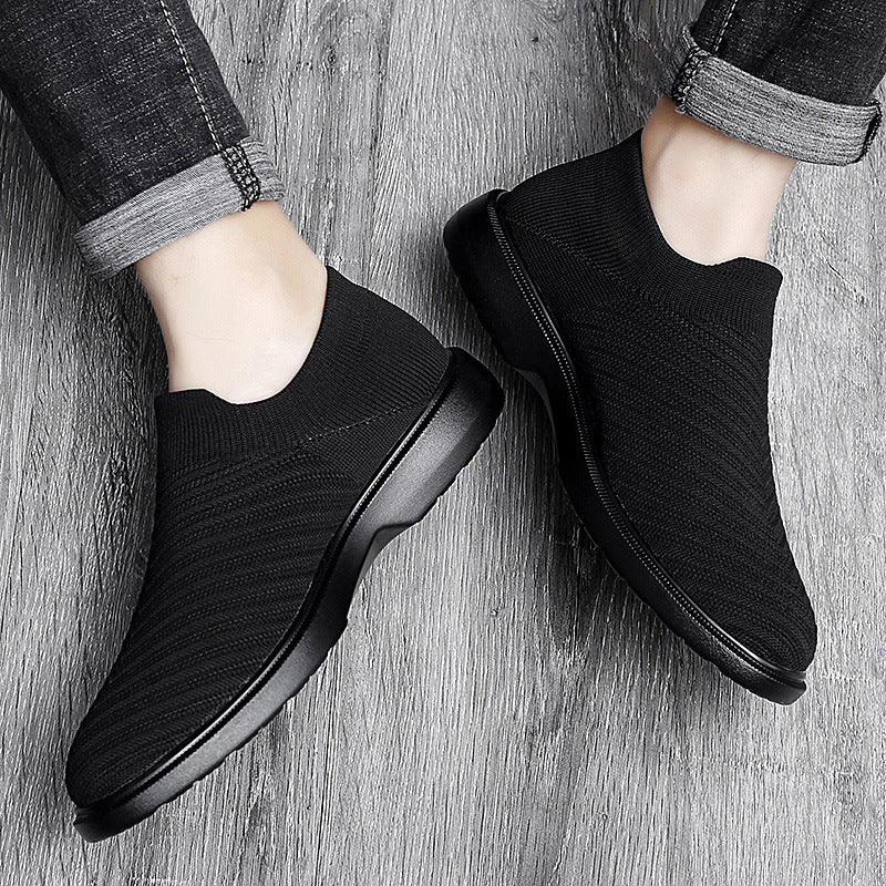 Herren Sommer Atmungsaktive Mesh-Schuhe Niedrig Top Flache Sohle