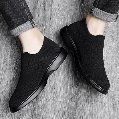 Herren Sommer Atmungsaktive Mesh-Schuhe Niedrig Top Flache Sohle
