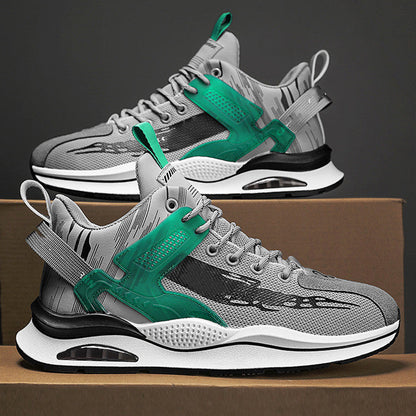 Damen-Plateau-Sportschuhe Mit Schnürung, Pvc-Gummisohle