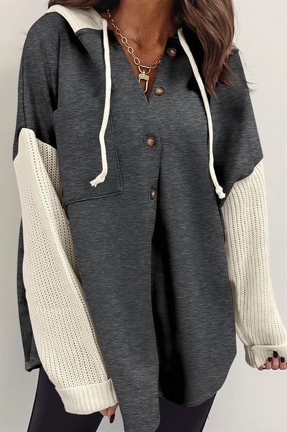 Damen-Longline-Hoodie als lässige Freizeitmode