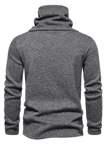 Herrenpullover mit bequemem Schalkragen für den Alltag