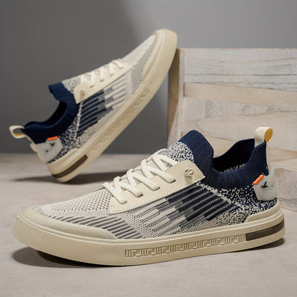 Herren-Stricksneaker mit Zweiton-Design und EVA-Innensohle