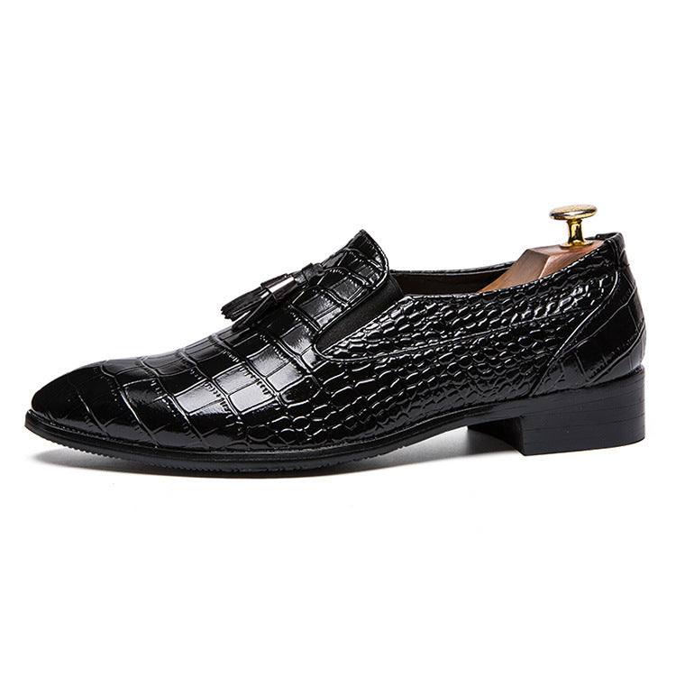 Herren Low Top Schnürschuhe mit Spitzer Kappe – Business Stil