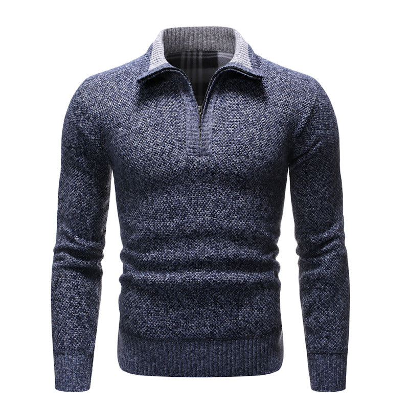 Herren Pullover Reverskragen Strukturierte Form