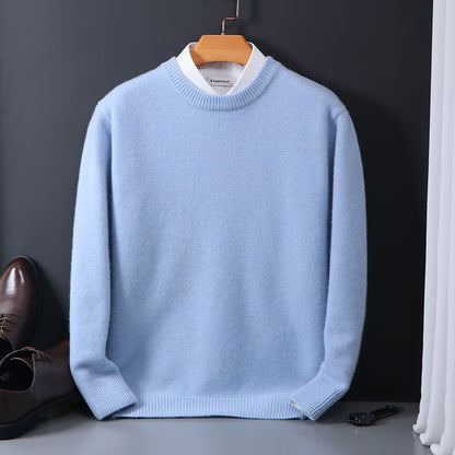 Men's Sweater Crew Neck Loose Fit Long Sleeve – Cotton Blend