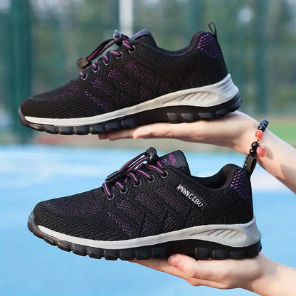 Women's Orthopedic Sneakers with Breathable Mesh and Padded Sole