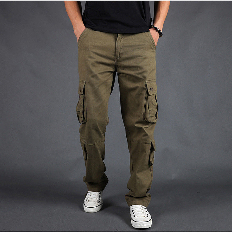 Men's Overalls with Straight Leg, Multiple Pockets, and Zipper