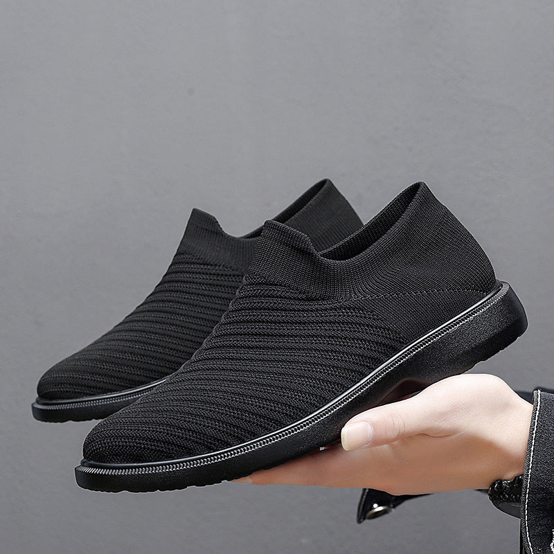 Herren Sommer Atmungsaktive Mesh-Schuhe Niedrig Top Flache Sohle